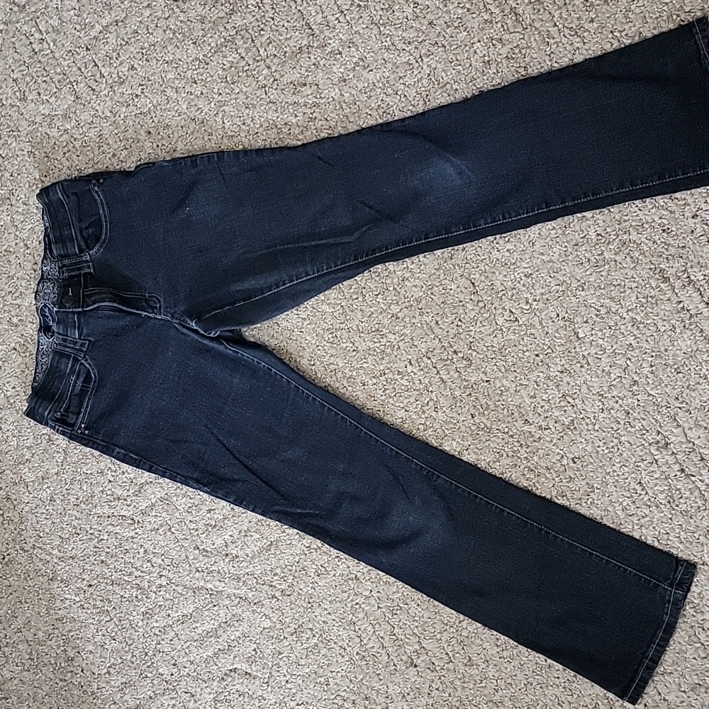 Gloria Vanderbilt - low rise / boot cut Jean - Dark Navy Wash